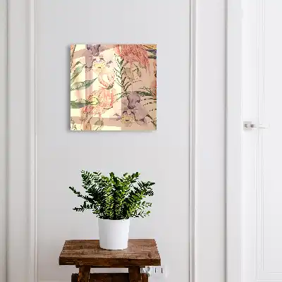 Key box for home Exotic elegance with green leaves