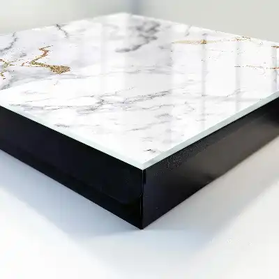 Decorative key box Minimalist marble pattern with veins