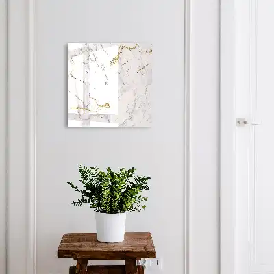 Decorative key box Minimalist marble pattern with veins