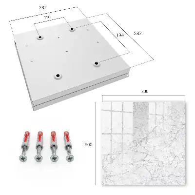 Wall mounted key cabinet Marble elegance of graceful texture