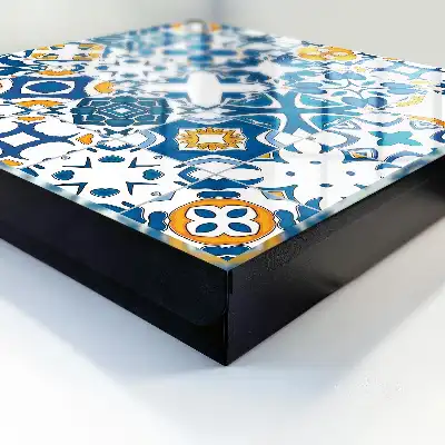 Key box for home Geometric patterns with yellow contrast