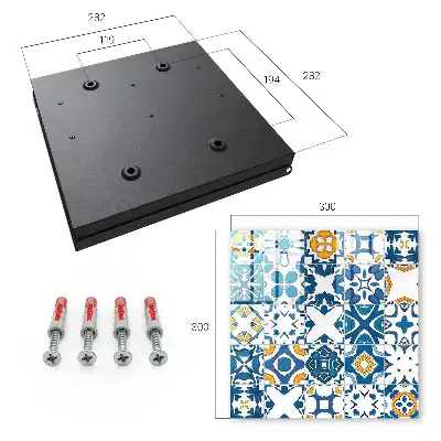 Key box for home Geometric patterns with yellow contrast