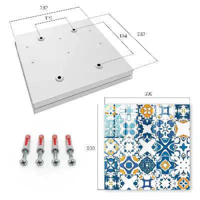 Key box for home Geometric patterns with yellow contrast
