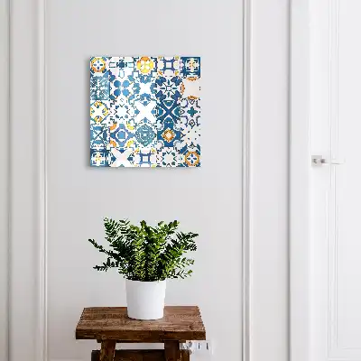 Key box for home Geometric patterns with yellow contrast