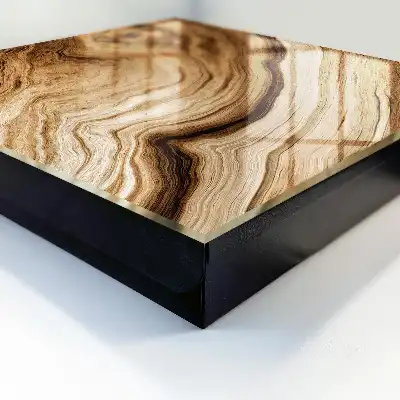 Decorative key box Waves of wood, elegance of peace