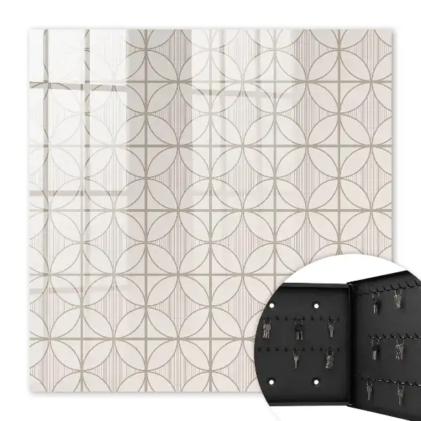 Wall mounted key cabinet Elegant geometry of shapes