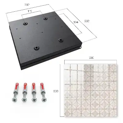 Wall mounted key cabinet Elegant geometry of shapes