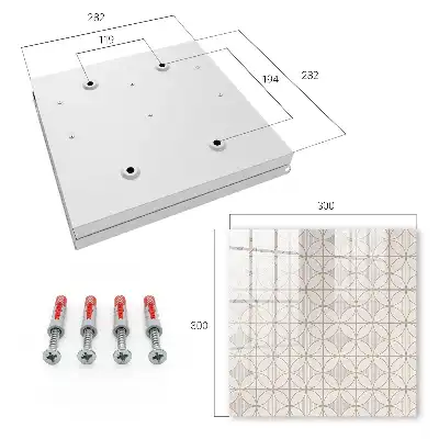 Wall mounted key cabinet Elegant geometry of shapes