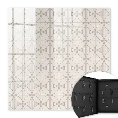 Wall mounted key cabinet Elegant geometry of shapes