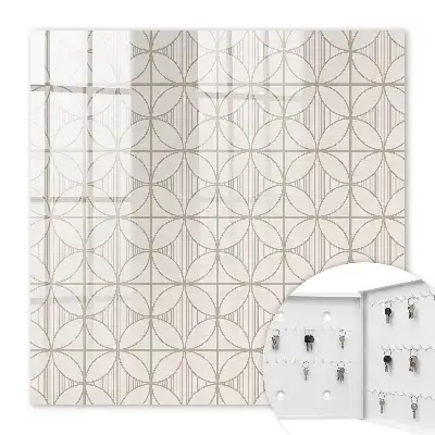 Wall mounted key cabinet Elegant geometry of shapes