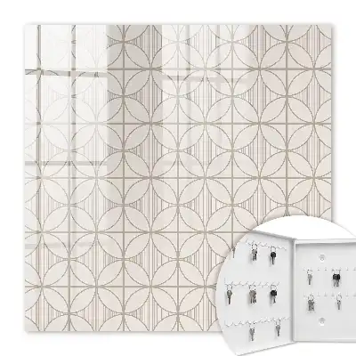 Wall mounted key cabinet Elegant geometry of shapes