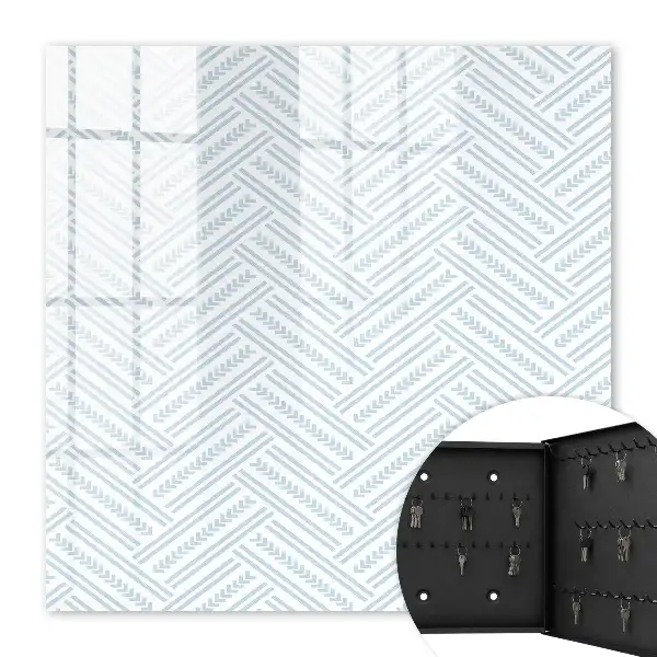 Key cabinet Subtle herringbone motif