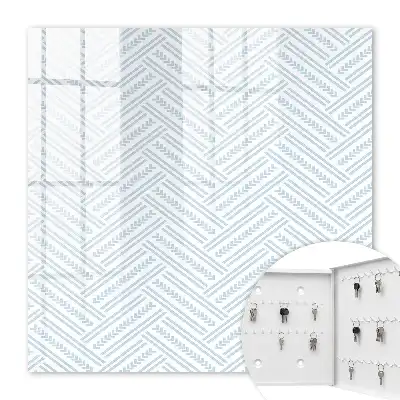 Key cabinet Subtle herringbone motif