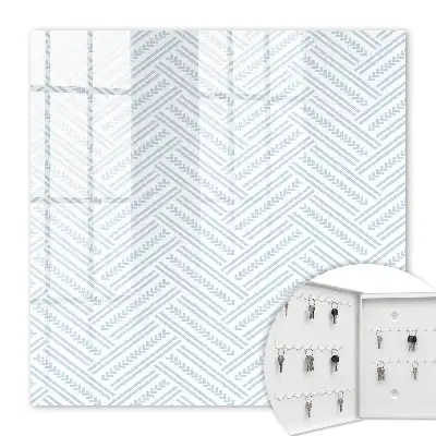 Key cabinet Subtle herringbone motif