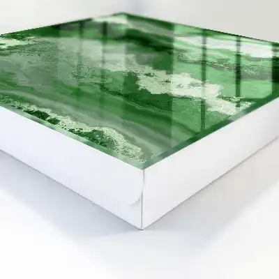 Wall mounted key cabinet A green structure full of harmony