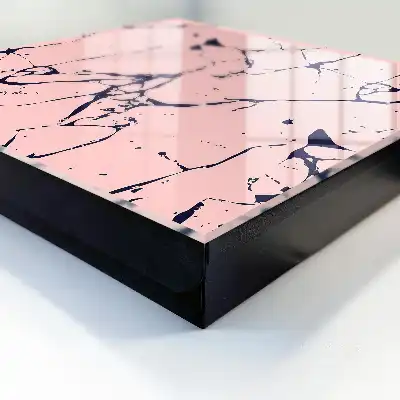 Wall mounted key box Marble mosaic with black lines