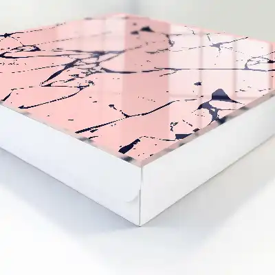 Wall mounted key box Marble mosaic with black lines