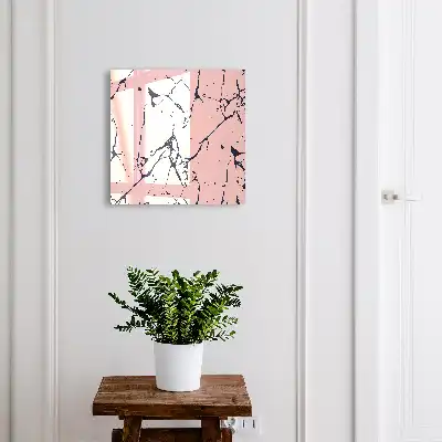 Wall mounted key box Marble mosaic with black lines