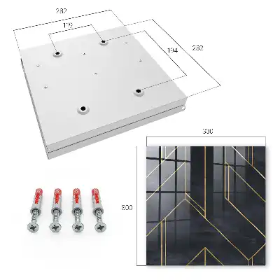 Key box for home Geometric structure, contrasting colors
