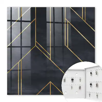 Key box for home Geometric structure, contrasting colors