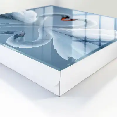 Decorative key box Swan love heart
