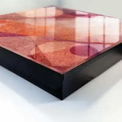 Decorative key box The energy of pink orange abstraction