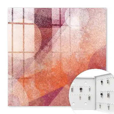 Decorative key box The energy of pink orange abstraction