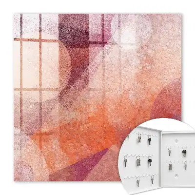 Decorative key box The energy of pink orange abstraction