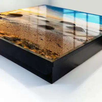 Key box for home Seaside sunset with sea and stones