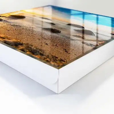 Key box for home Seaside sunset with sea and stones