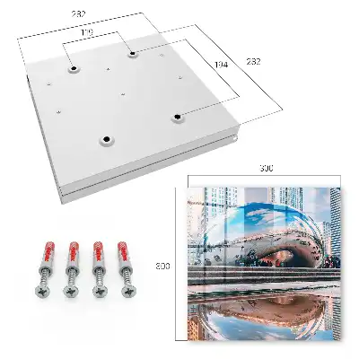 Wall mounted key cabinet An urban reflection reflecting the city