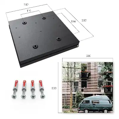 Decorative key box Cityscape blue van
