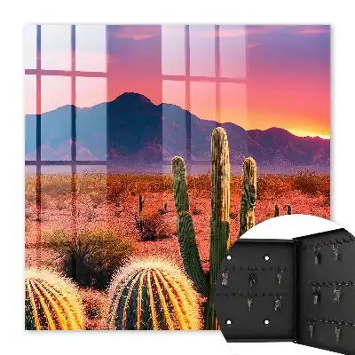 Key cabinet Desert West with Cacti