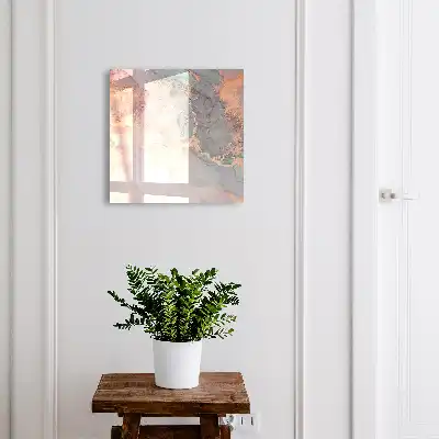 Wall mounted key box The subtle elegance of pink and green
