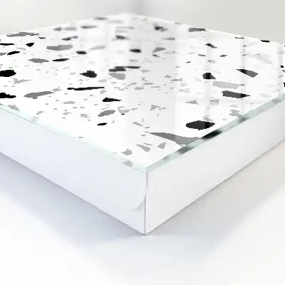 Wall mounted key box Monochrome terrazzo style