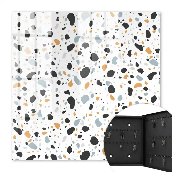 Key box for home Terrazzo pattern harmony of shapes