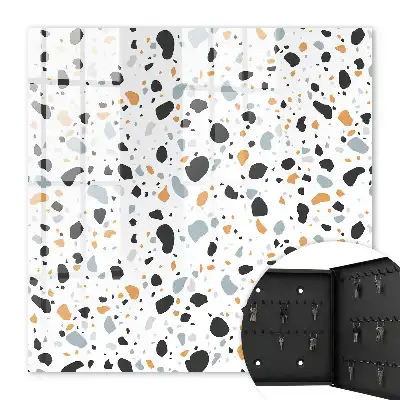 Key box for home Terrazzo pattern harmony of shapes