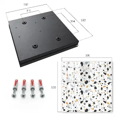 Key box for home Terrazzo pattern harmony of shapes