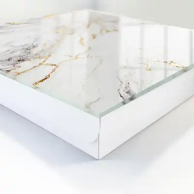 Wall mounted key box Marble elegance with veining patterns