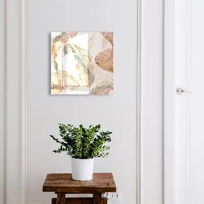 Key box for home Delicate leaves of subtle colors