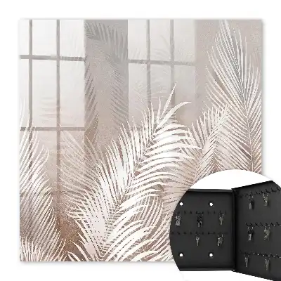 Wall mounted key cabinet Leaves elegant in delicate shades
