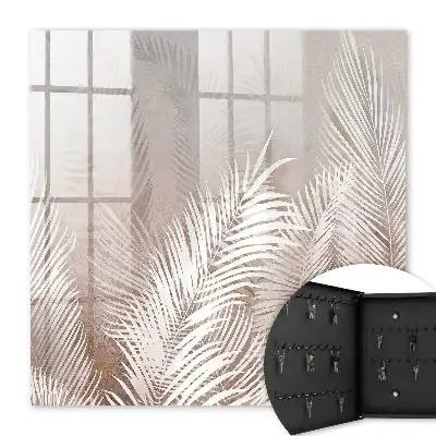 Wall mounted key cabinet Leaves elegant in delicate shades