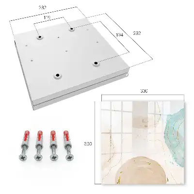 Key box for home Subtle abstraction, calm shades