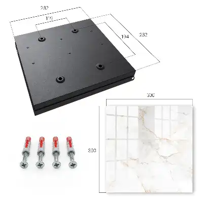 Key cabinet The elegance of brown marble with lines