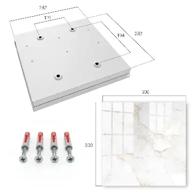 Key cabinet The elegance of brown marble with lines