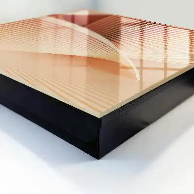 Key box for home Abstract waves of cream and beige tones