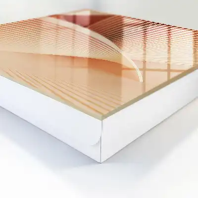 Key box for home Abstract waves of cream and beige tones