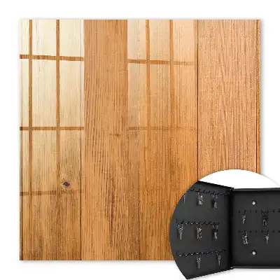 Key box for home Wooden texture adds coziness
