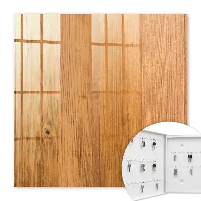 Key box for home Wooden texture adds coziness