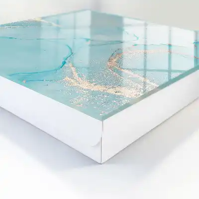 Decorative key box Blue dreams subtle lines